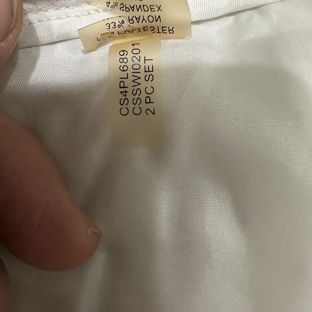 Calvin Klein Womens Ivory Dress Pants Lined‎ Career Suit Trousers
